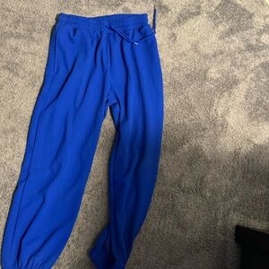 Blue sweat pants